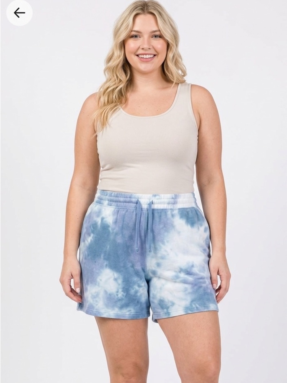 Como vintage tie dye blue shorts size XXlarge